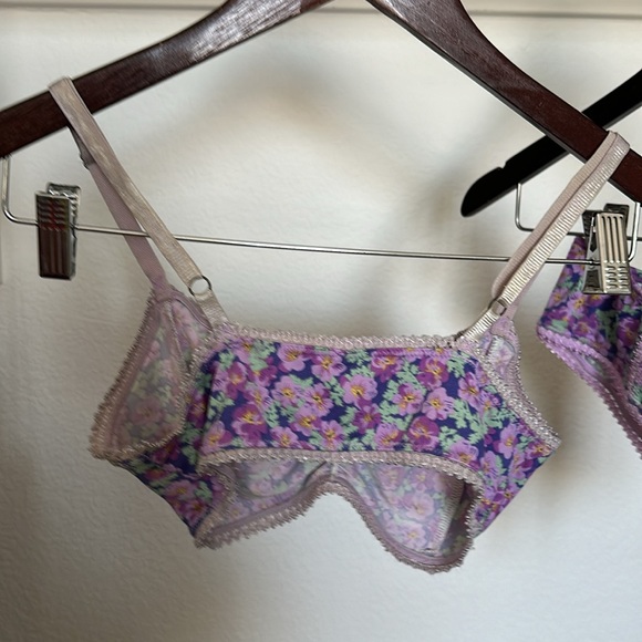bundle bra + bloomer Spell Wildflower bralette XS an bloomer S preowned - Picture 2 of 7